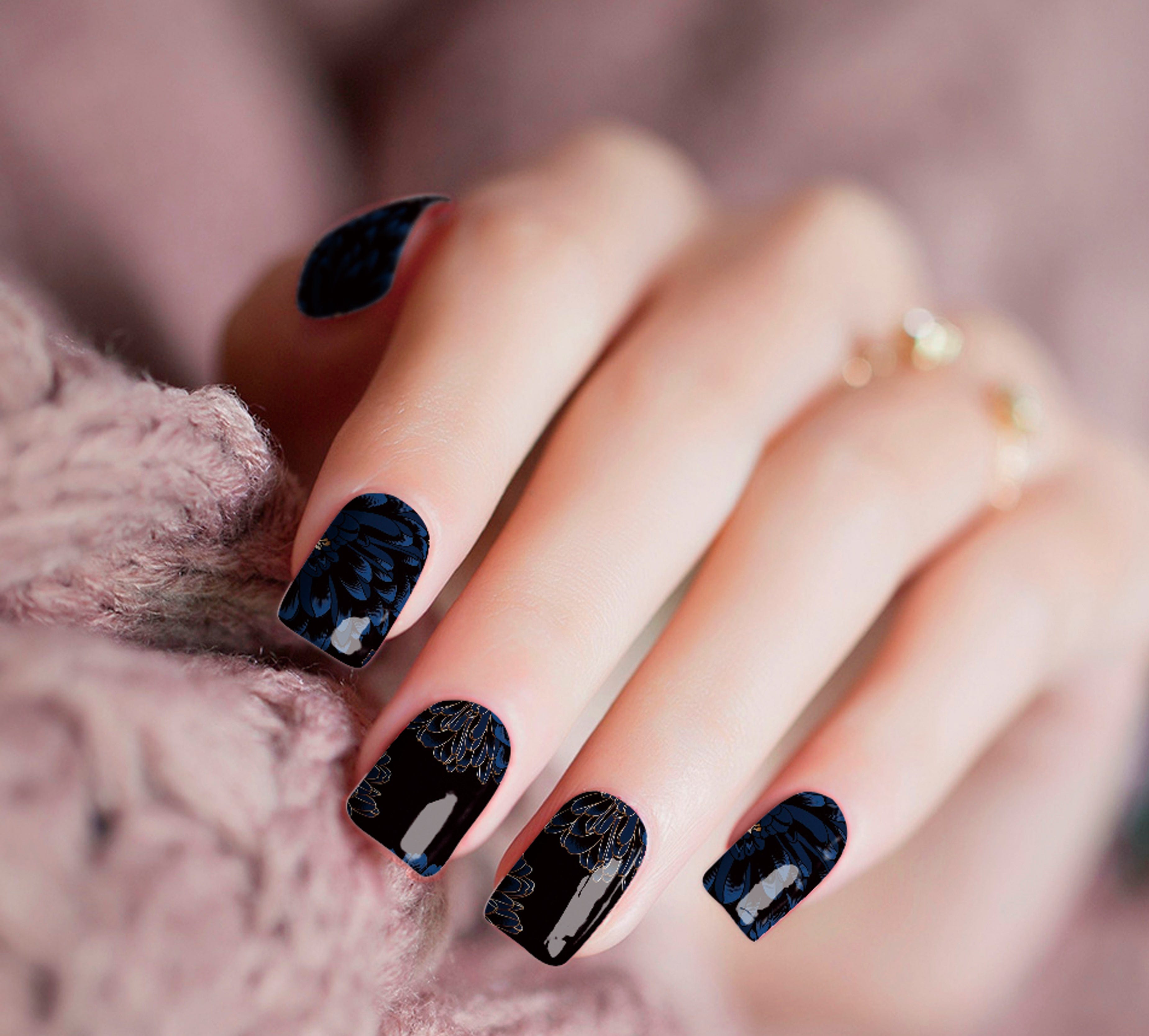 Navy Flower Nights