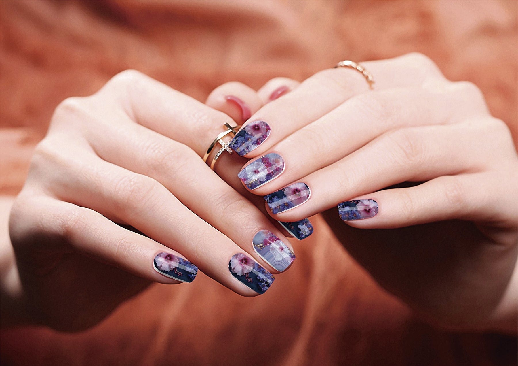 Midnight Bloom Marble