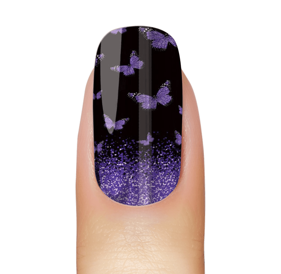 Purple Butterfly Rising (Chrome)